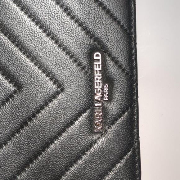 NWT Karl Lagerfeld Charlotte Leather Top Handled Satchel - Picture 4 of 17